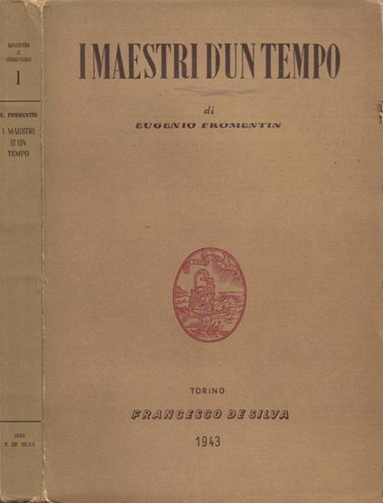 I maestri d'un tempo - copertina