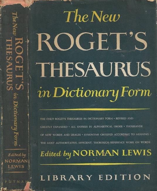The New Roget's Thesaurus in Dictionary Form - copertina