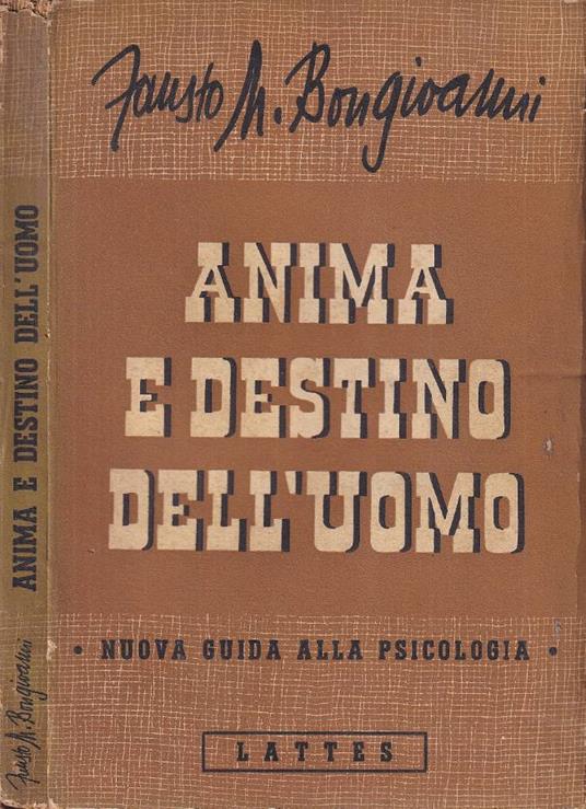Anima e destino dell'uomo - copertina