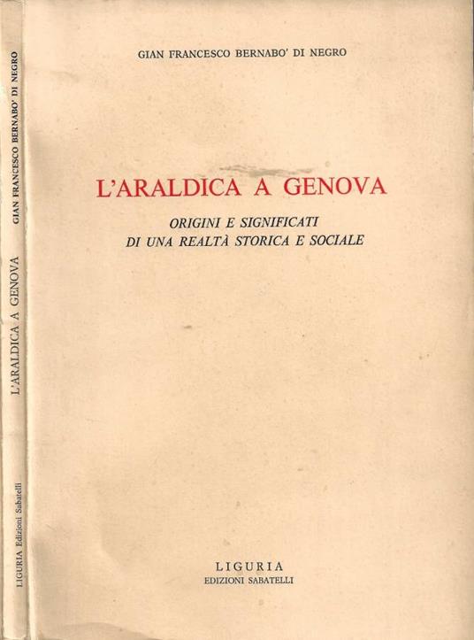 L'araldica a Genova - copertina