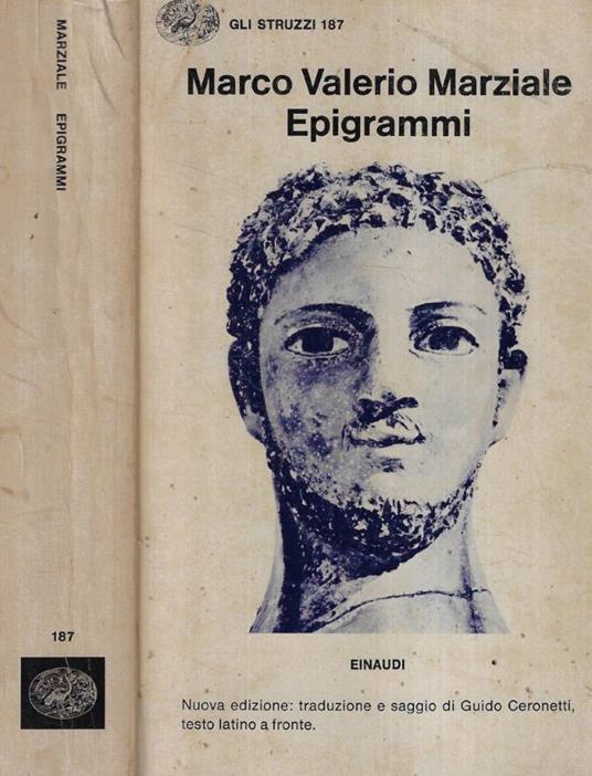 Epigrammi - Marco Valerio Marziale - copertina