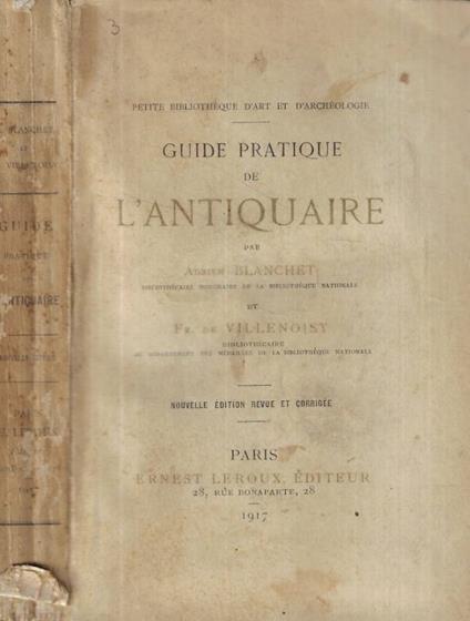 Guide pratique de l'antiquaire - copertina