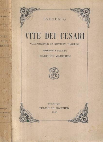 Vite dei Cesari - copertina