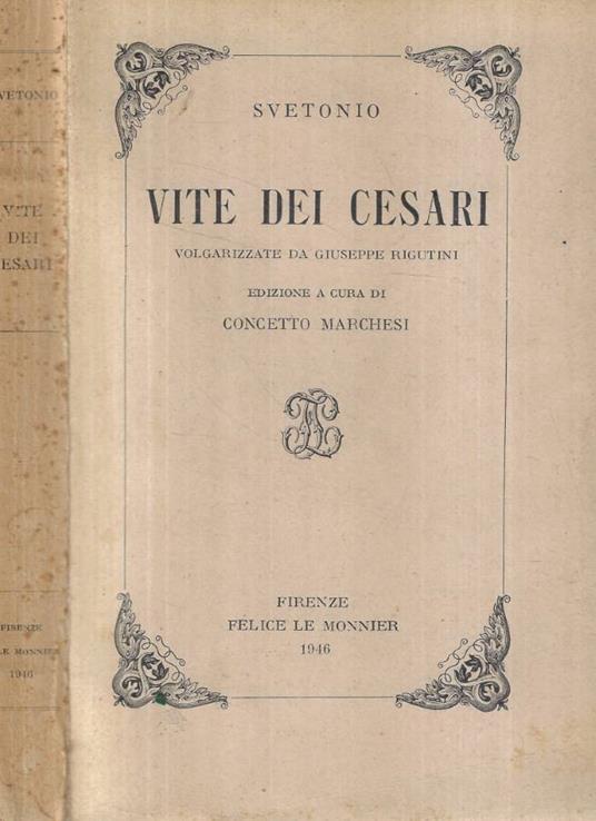Vite dei Cesari - copertina