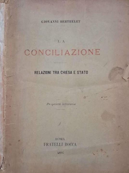 La conciliazione - copertina