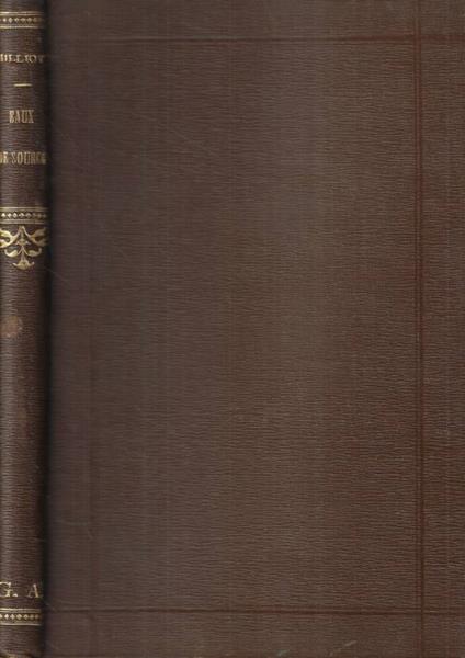 Etude sur la propriété des eaux de source - copertina