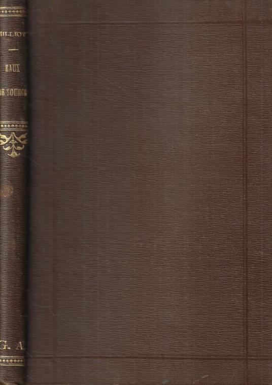 Etude sur la propriété des eaux de source - copertina