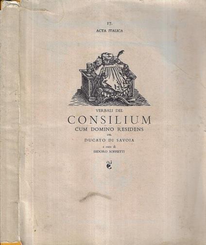 Verbali del Consilium - copertina