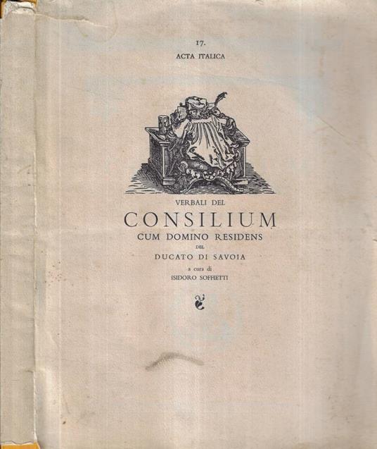 Verbali del Consilium - copertina