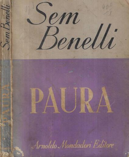 Paura - Sem Benelli - copertina