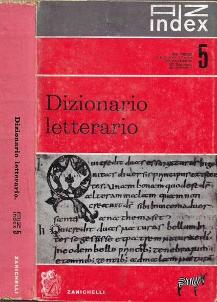 Dizionario letterario - copertina