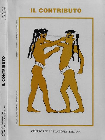 Il Contributo - Anno 2003 - N. 2, N. 3 - copertina