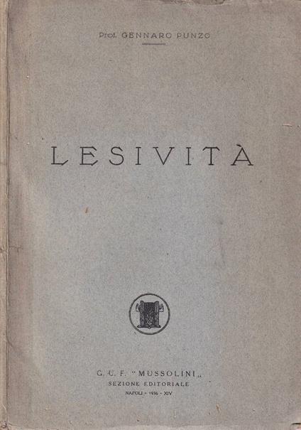Lesività - copertina