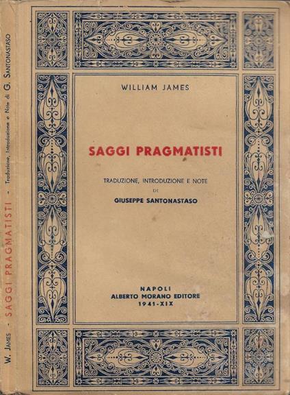 Saggi pragmatisti - William James - copertina
