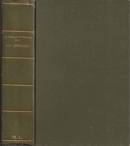 Sul Meriggio - copertina
