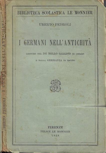 I Germani nell'Antichità - copertina