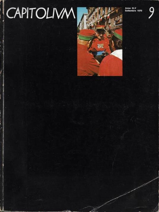Capitolium - Anno XLV - N. 9 - Settembre 1970 - copertina