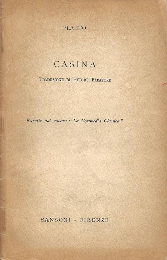 Càsina - copertina