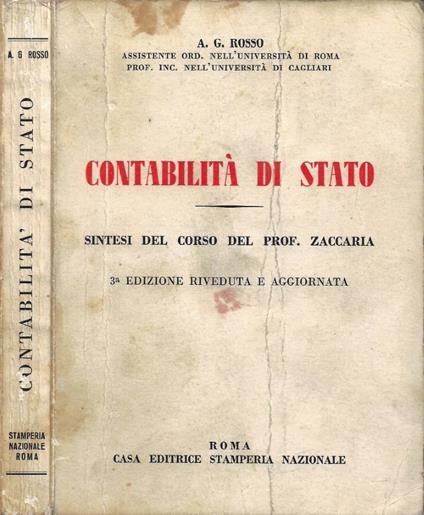 Contabilità di Stato - copertina