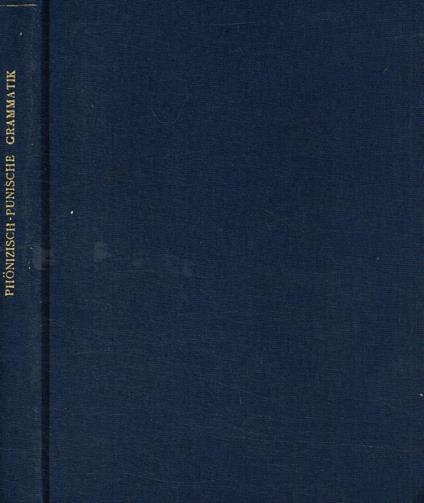Phonizisch-Punische grammatik - copertina