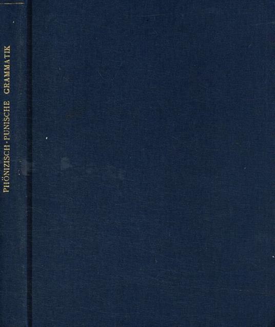 Phonizisch-Punische grammatik - copertina