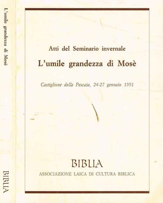 L'umile grandezza di Mosè - copertina