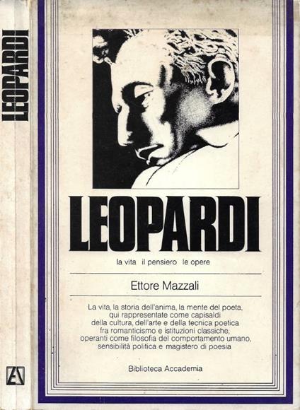 Leopardi - Ettore Mazzali - copertina