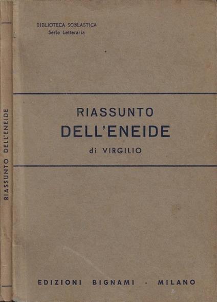 Riassunto dell'Eneide - copertina