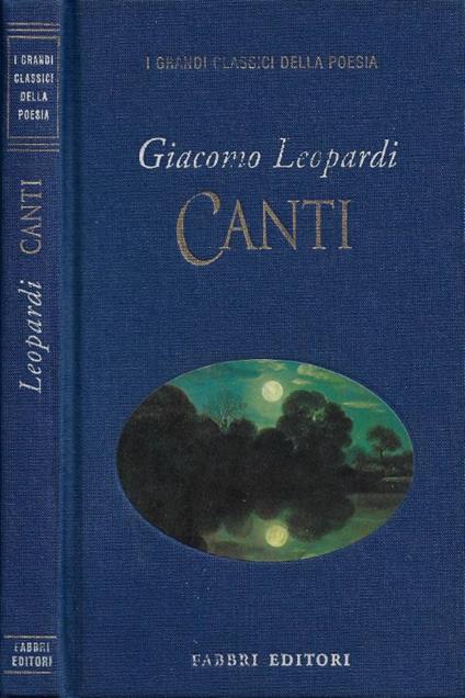 Canti - Giacomo Leopardi - copertina