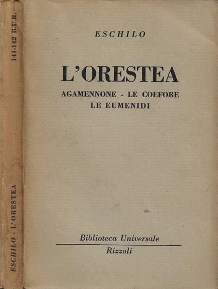 L'Orestea - copertina