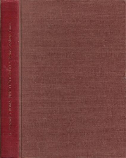 Roma Fine Ottocento - copertina