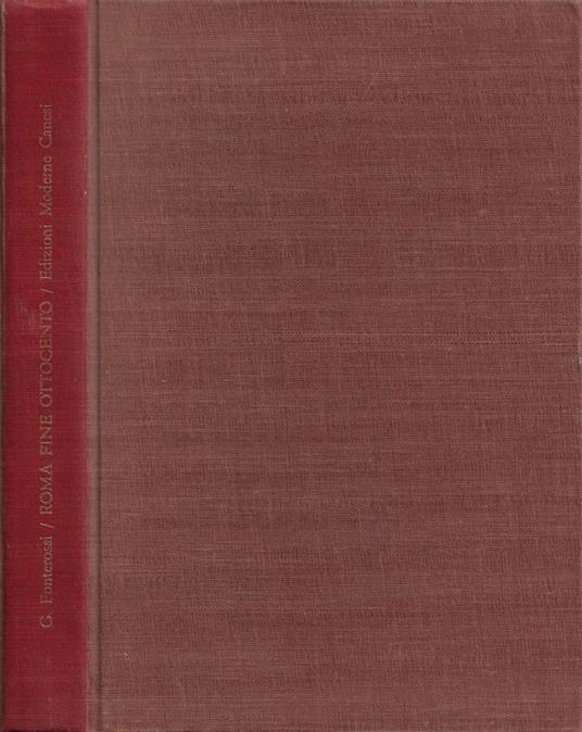 Roma Fine Ottocento - copertina