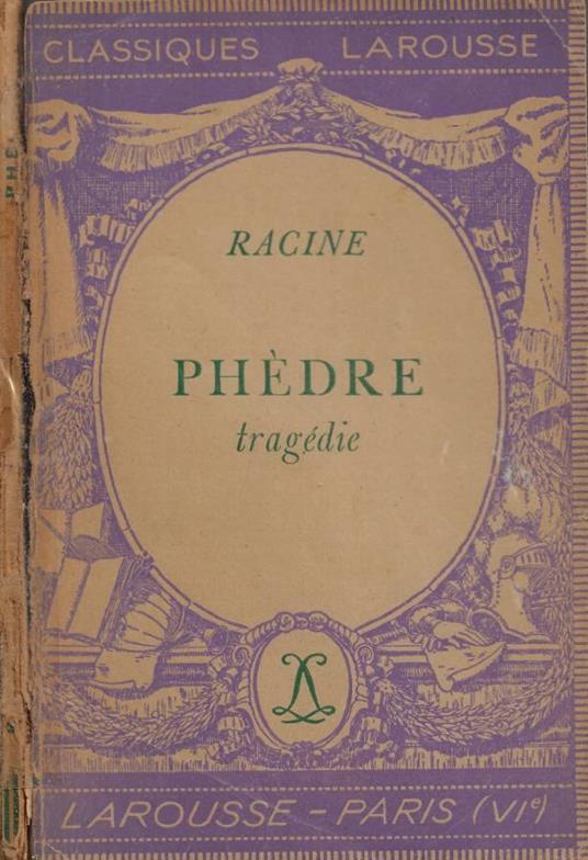 Phèdre - copertina