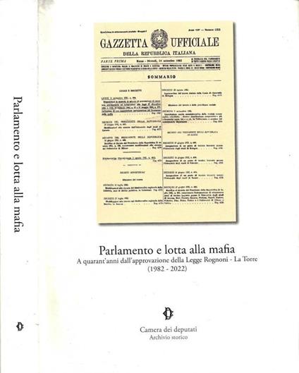 Parlamento e Lotta alla Mafia - copertina