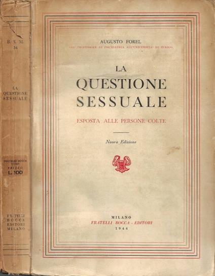 La Questione Sessuale - copertina