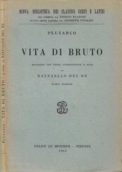 Vita di Bruto - copertina