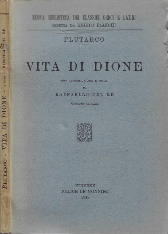 Vita di Dione - copertina