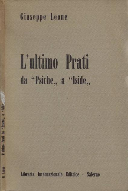 L'Ultimo Prati - Giuseppe Leone - copertina
