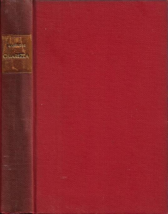 Chiarezza - Henri Barbusse - copertina