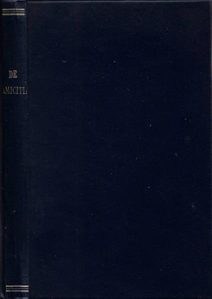 Il Lelio ovvero Dell'Amicizia (Commentato da Attilio Barrier - copertina