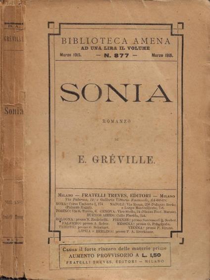 Sonia - copertina
