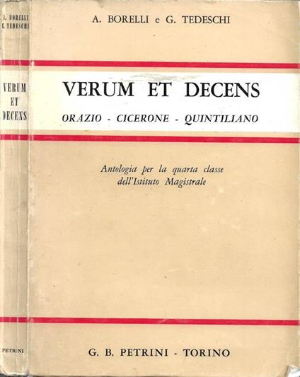 Verum et Decens - copertina