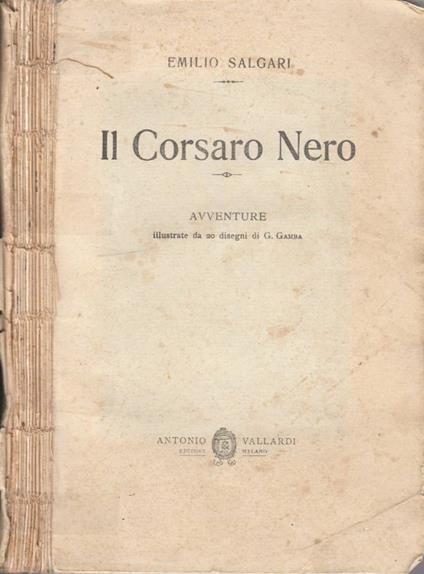 Il Corsaro nero - Emilio Salgari - copertina
