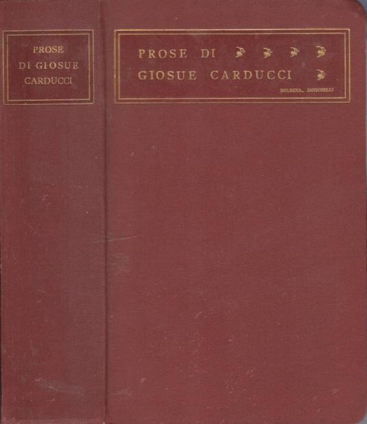 Prose - Giosuè Carducci - copertina