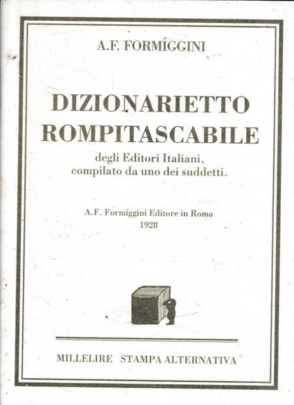 Dizionarietto rompitascabile - copertina