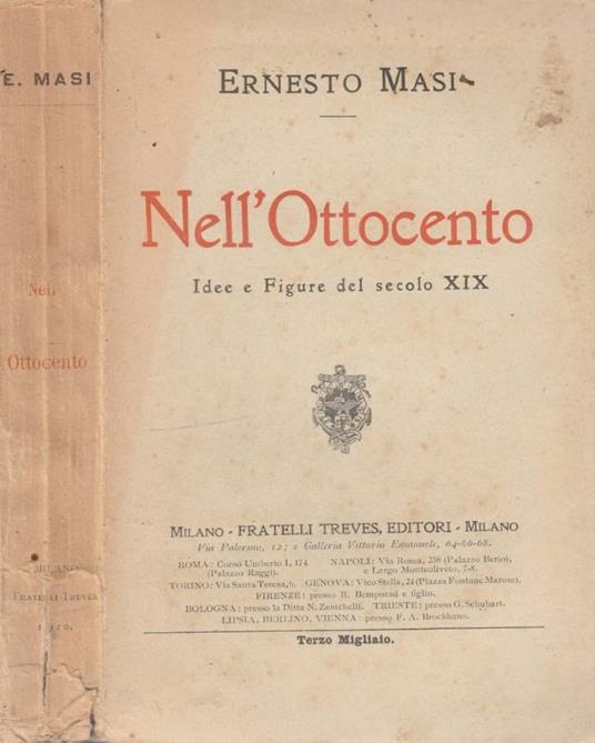 Nell'Ottocento - Ernesto Masi - copertina