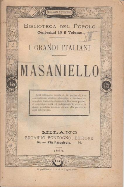 Masaniello - copertina