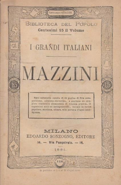 Mazzini - copertina
