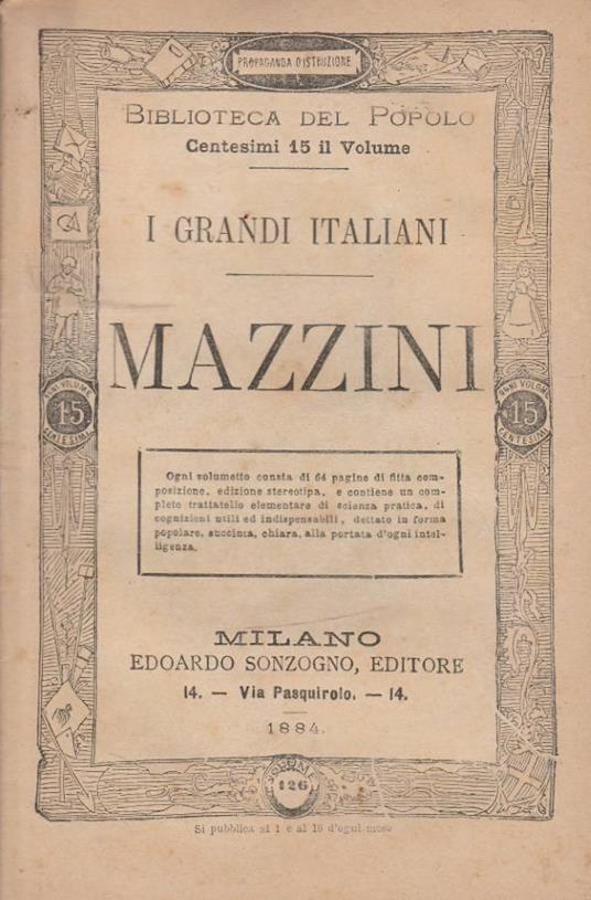 Mazzini - copertina