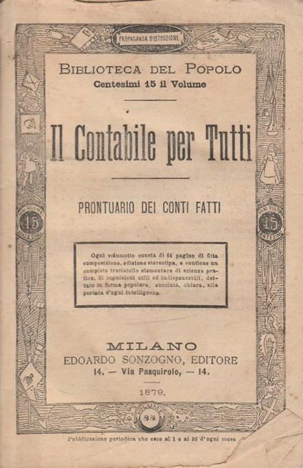 Il contabile per tutti - copertina